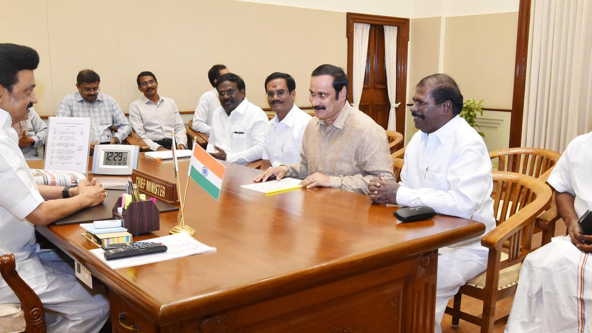 Anbumani calls on Chief Minister Stalin over Vanniyar quota