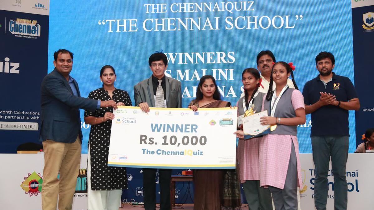 PCKG Govt. HSS students win first prize in The Chennai Quiz