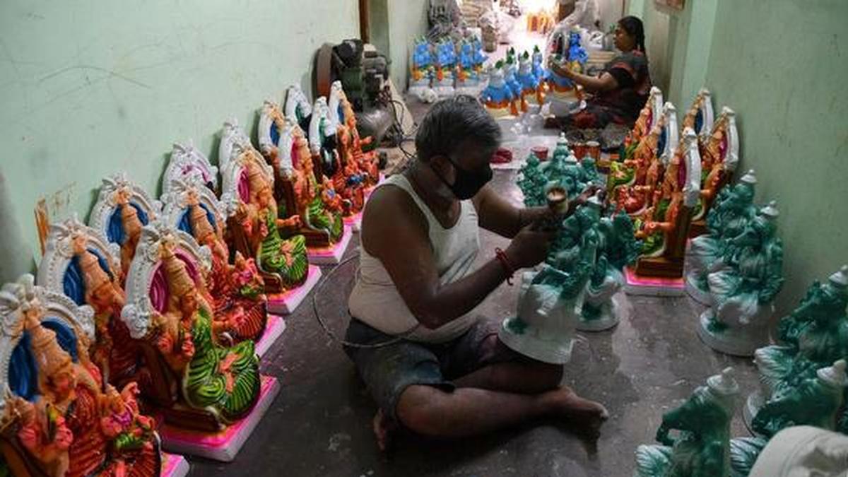 Festival season brings no cheer to clay doll makers this year The Hindu