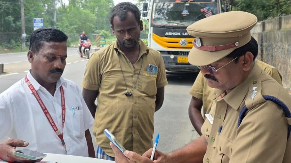 Transport Dept. cracks down on overloading of trucks; ₹6.3 lakh fine levied on violators