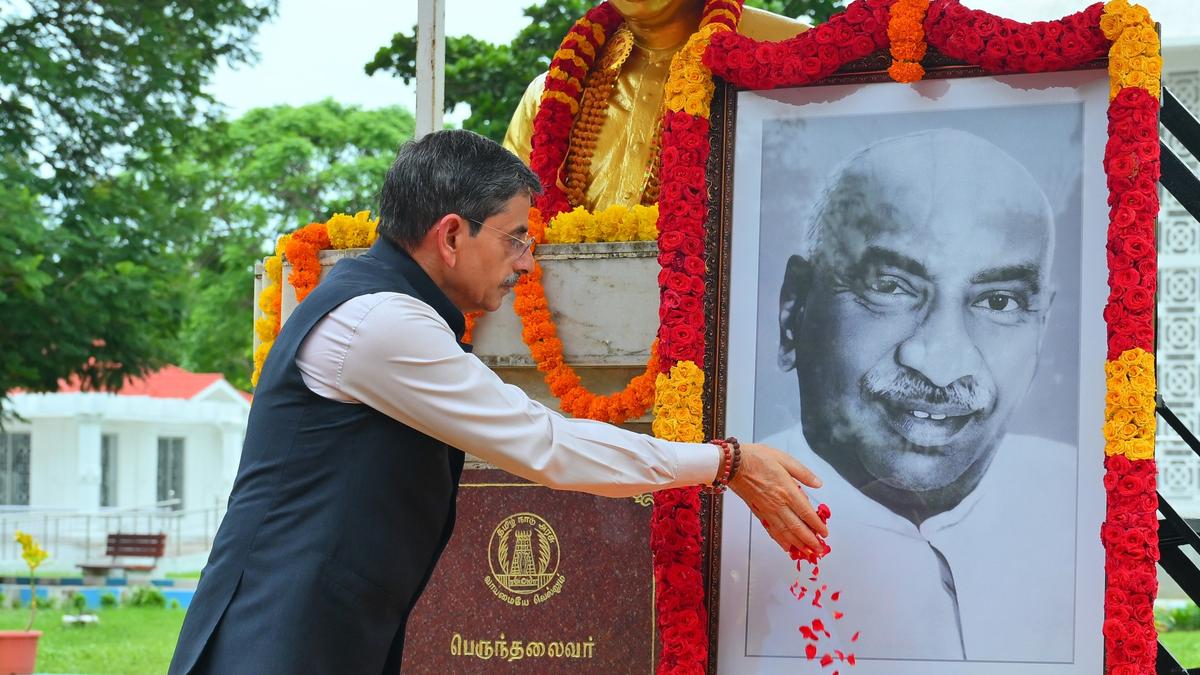 Governor, CM pay tributes to Kamaraj