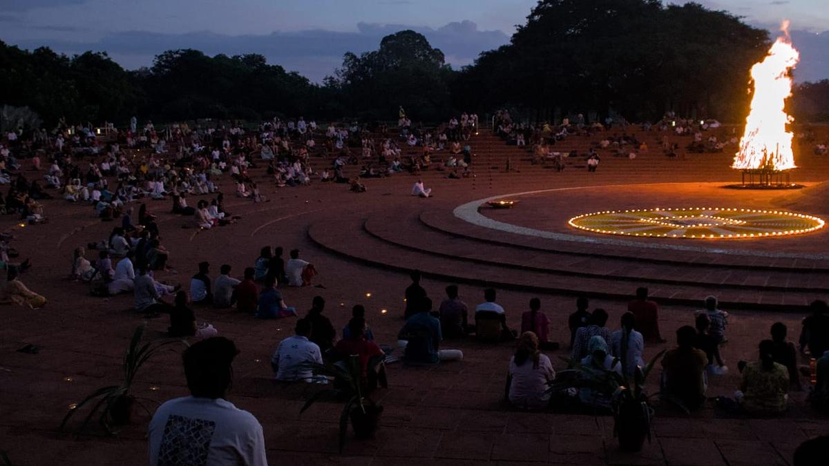 Dawnfire celebrations at Auroville on I-Day