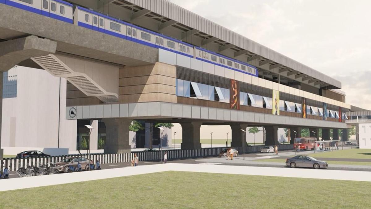 An artist’s impression of a station in corridor 4