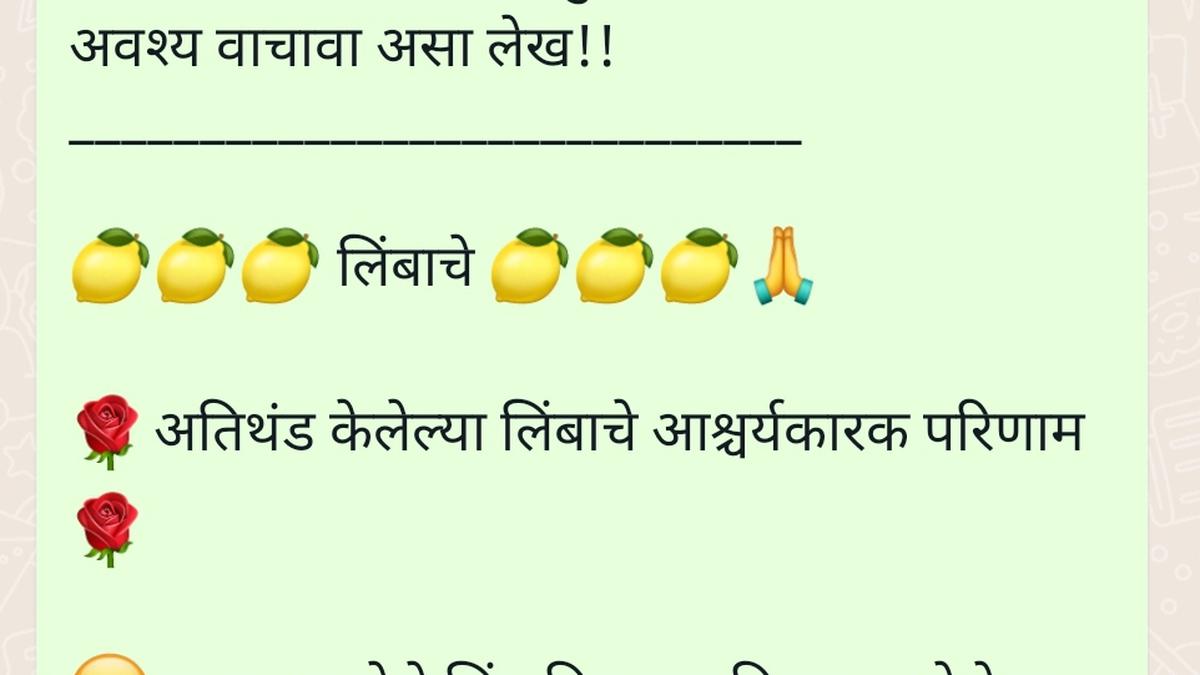 Fact check: Don’t fall for this WhatsApp message pushing lemon as cancer cure