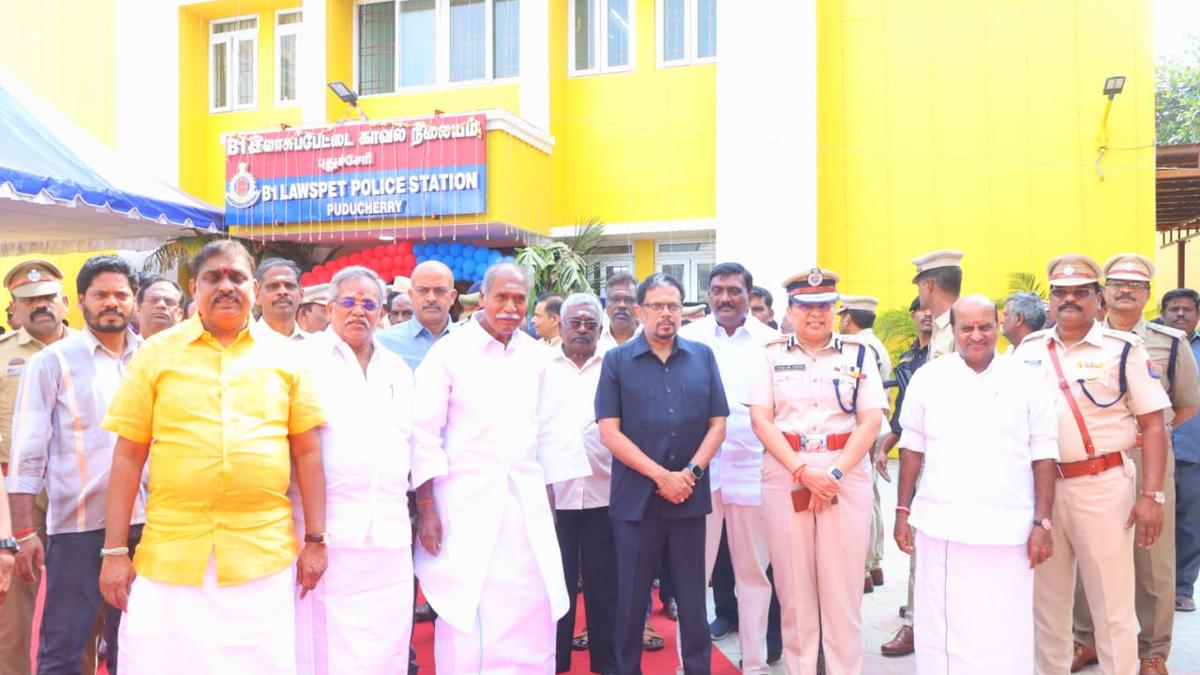 Lt. Governor of Puducherry inaugurates new building for Lawspet police station