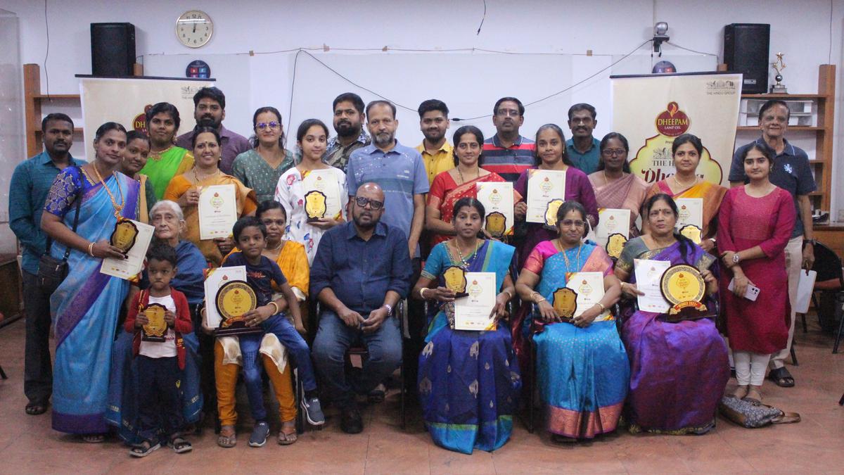 The Hindu Dheepa Kolam contest 2023 winners felicitated