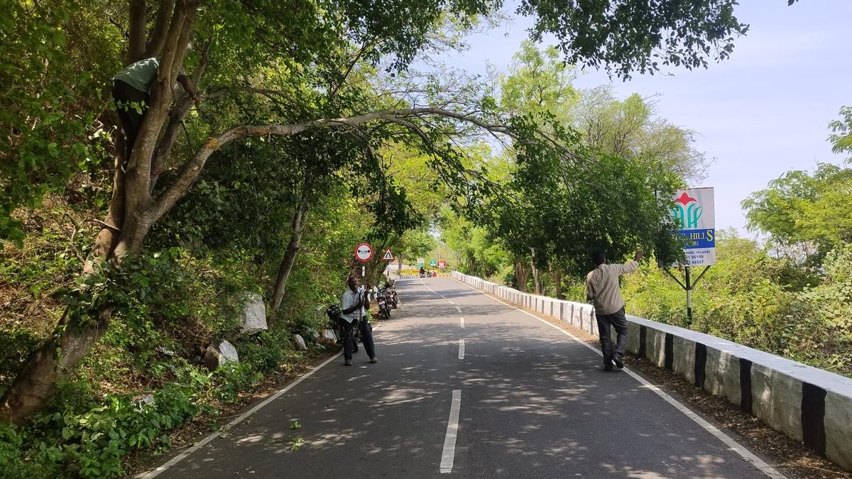 State Highways restores damaged Yelagiri Hills Road