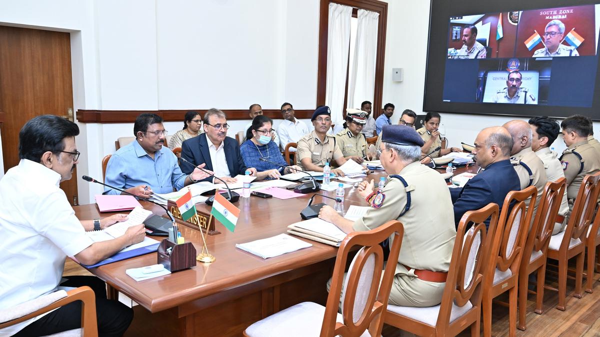 Chief Minister M.K. Stalin holds meeting to review Tamil Nadu’s law and order situation