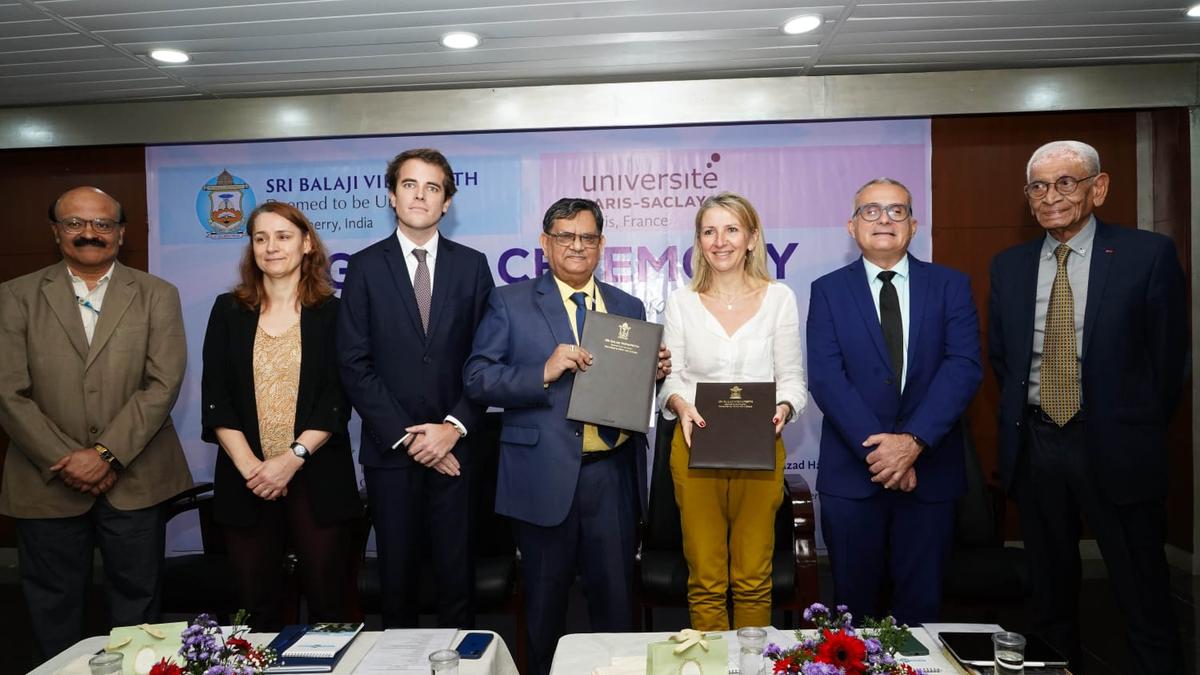 Sri Balaji Vidyapeeth signs MoU with French University for collaboration in patient care, academics, research and public health