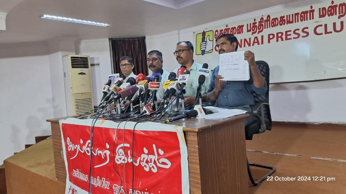 Arappor Iyakkam alleges land grabbing by Minister Rajakannappan and sons