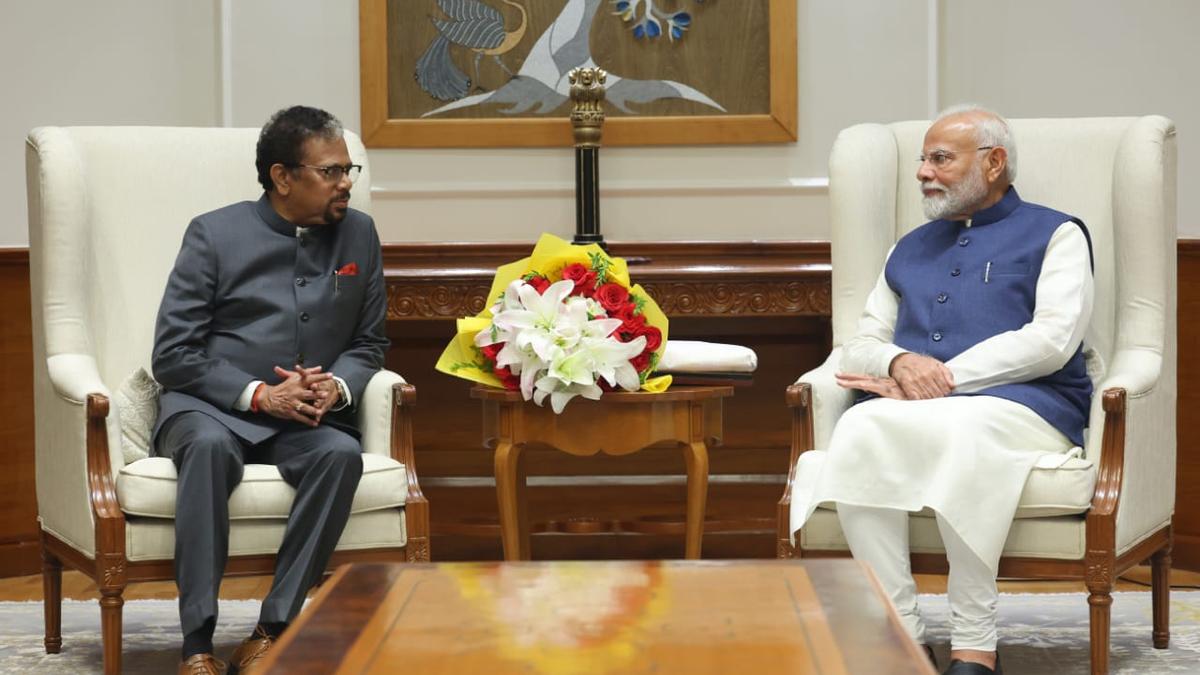 Puducherry L-G Kailashnathan calls on Murmu, Modi in New Delhi