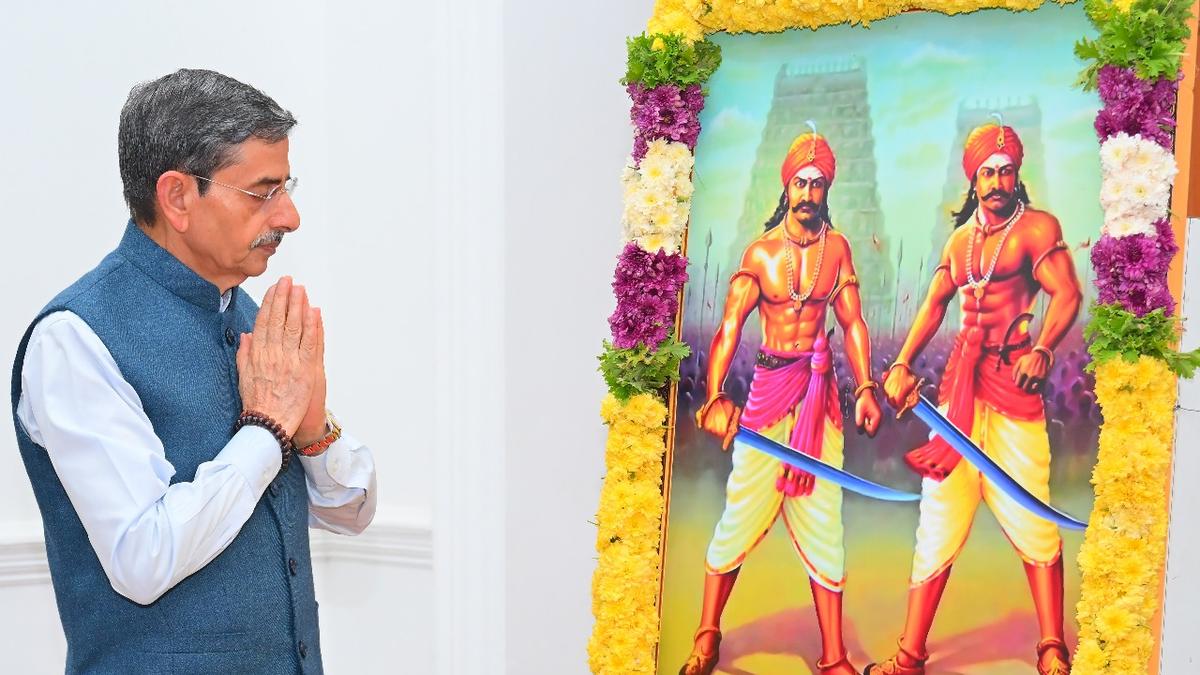 Governor, CM, Ministers pay tributes to late Marudhu brothers on their death anniversary