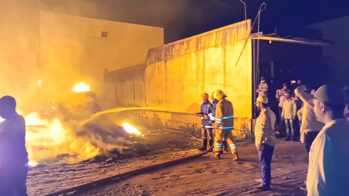 Tannery godown near Ambur gutted in fire accident