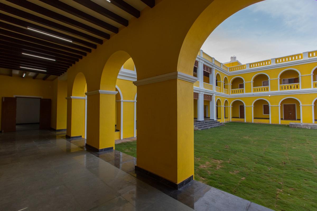 The school holds a special place in Puducherry’s history as it was donated by one Mrs. Smith who expressed a wish that the building must always be used as a school for girls. The school holds a special place in Puducherry’s history as it was donated by one Mrs. Smith who expressed a wish that the building must always be used as a school for girls.