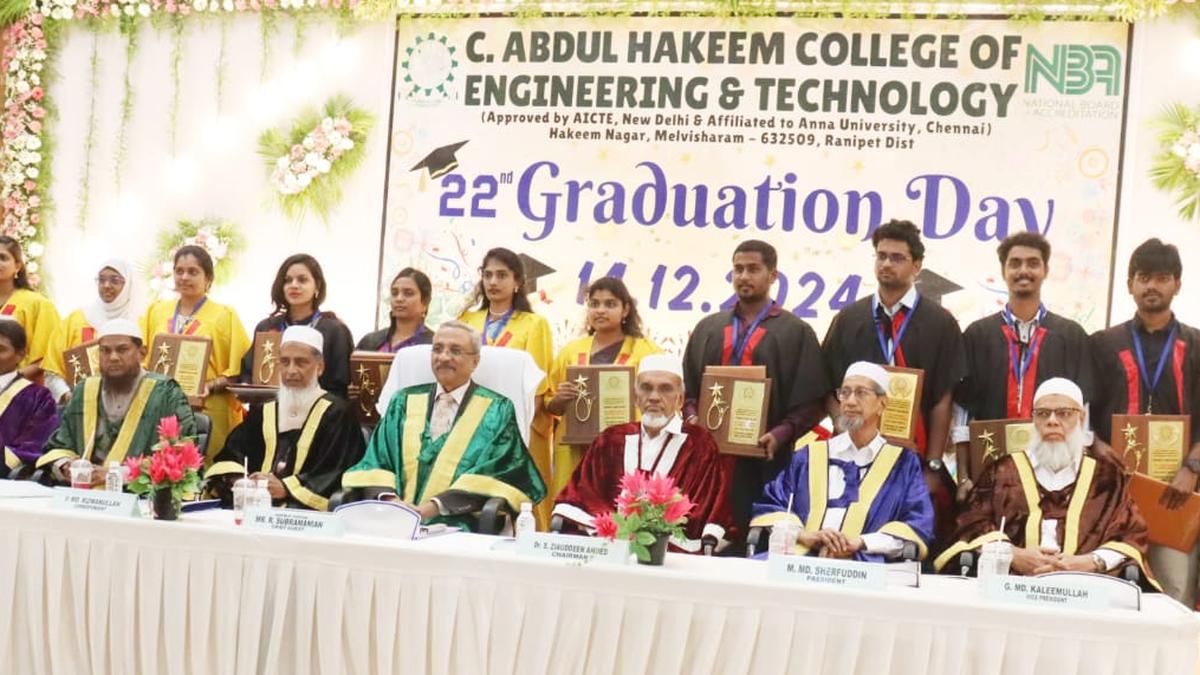Graduation day held in Ranipet