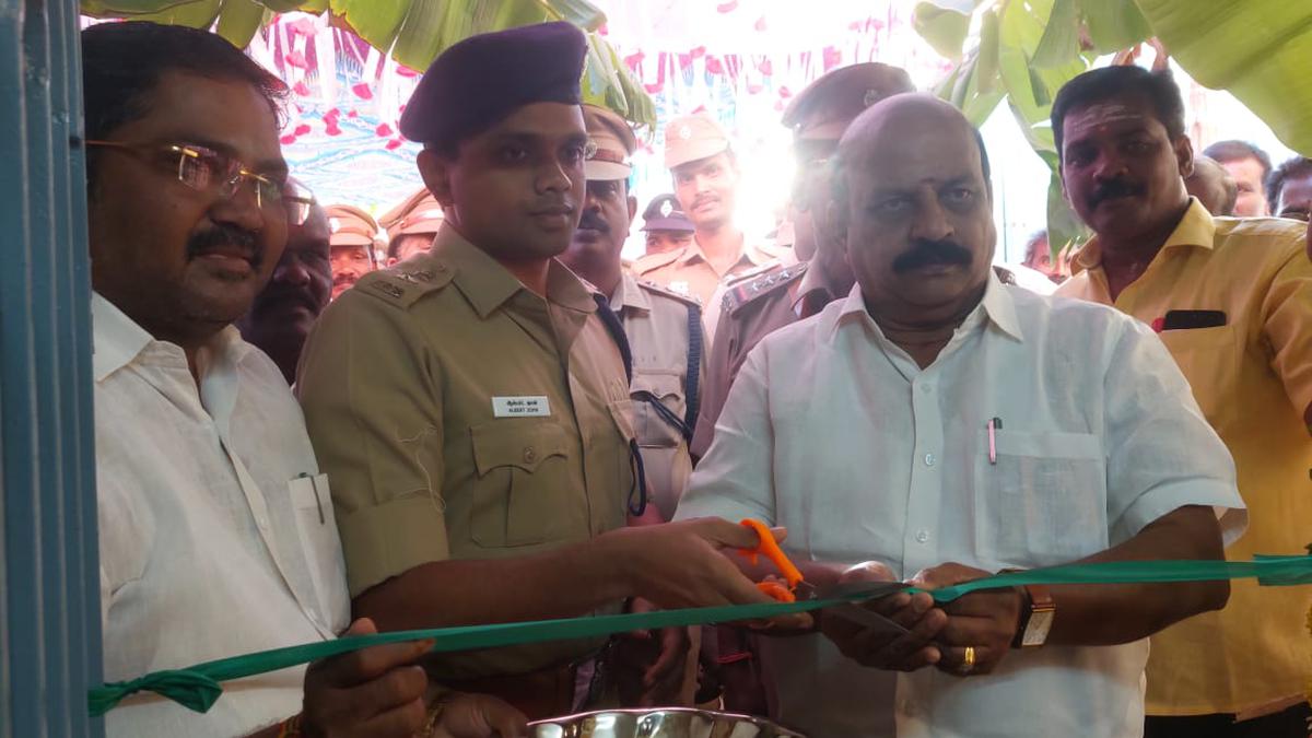 New police outpost at Madhanur near Ambur on Chennai - Bengaluru Highway