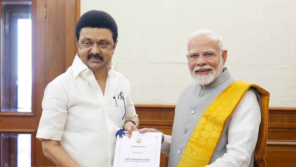 T.N. CM Stalin meets PM Modi in Delhi; reiterates demands on Chennai Metro Rail, Samagra Shiksha funds