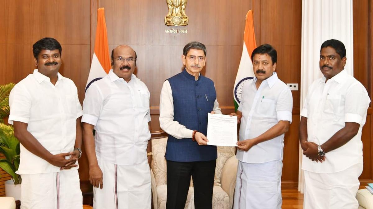 AIADMK delegation meets Governor, demands Senthilbalaji’s sacking