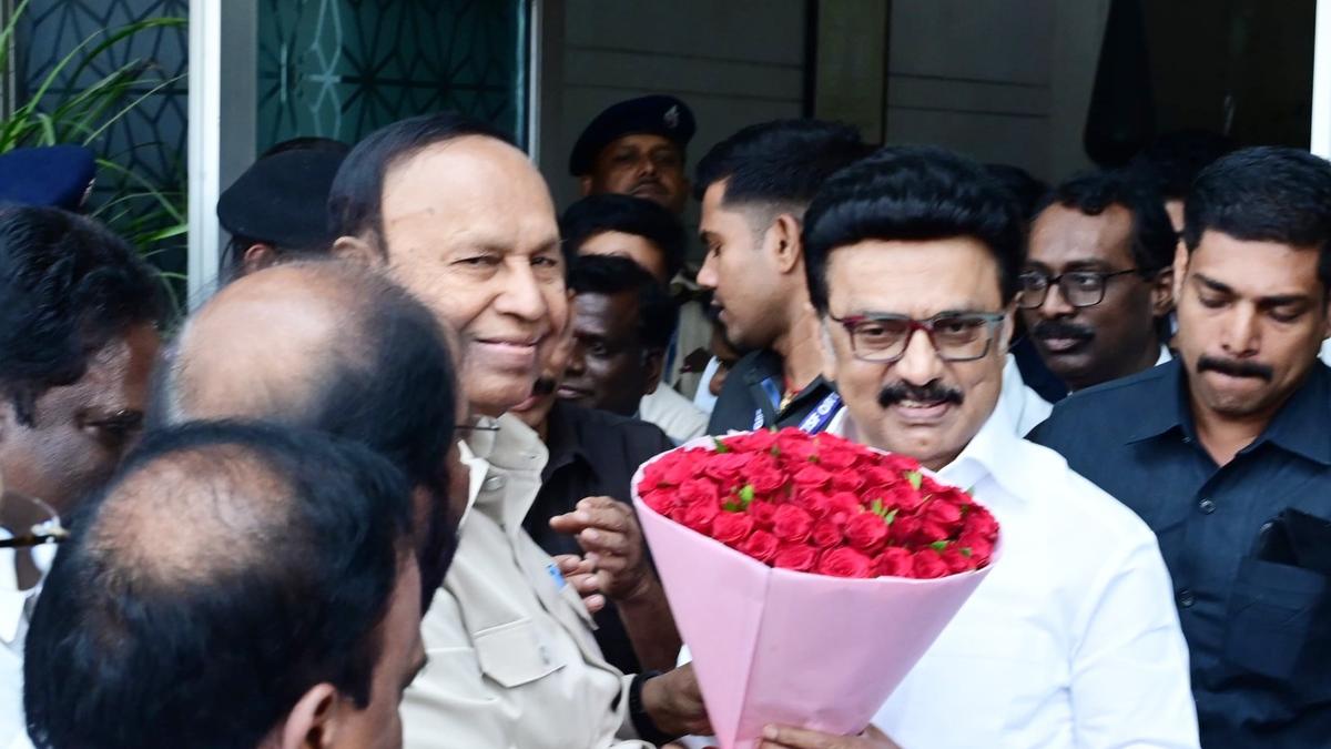 T.N. CM Stalin arrives in New Delhi to take part in NITI Aayog’s governing council meeting