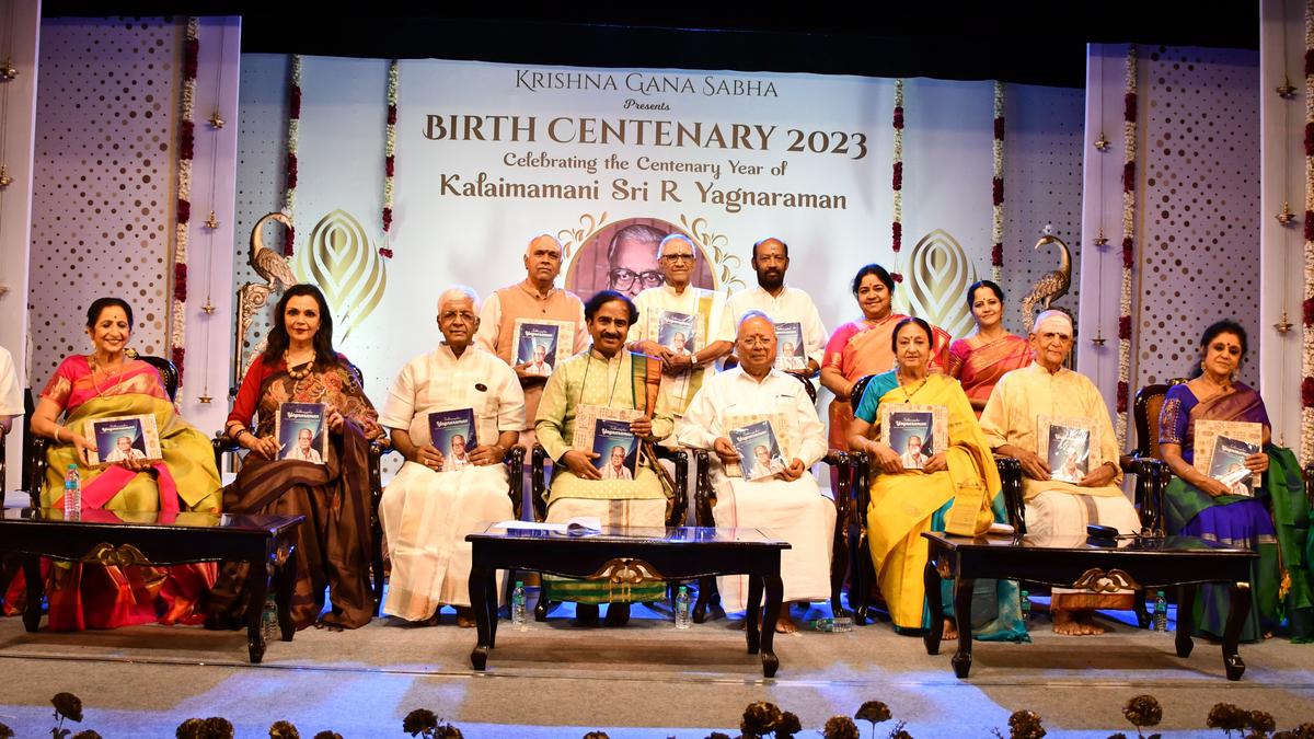 Artistes, patrons recall contribution of Krishna Gana Sabha’s founder Yagnaraman