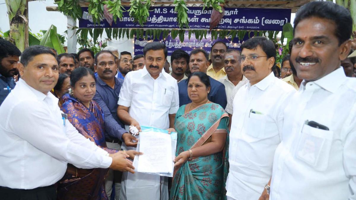 Milk producers’ co-operative society for Adi Dravidar and Tribal women inaugurated in Tiruppur
