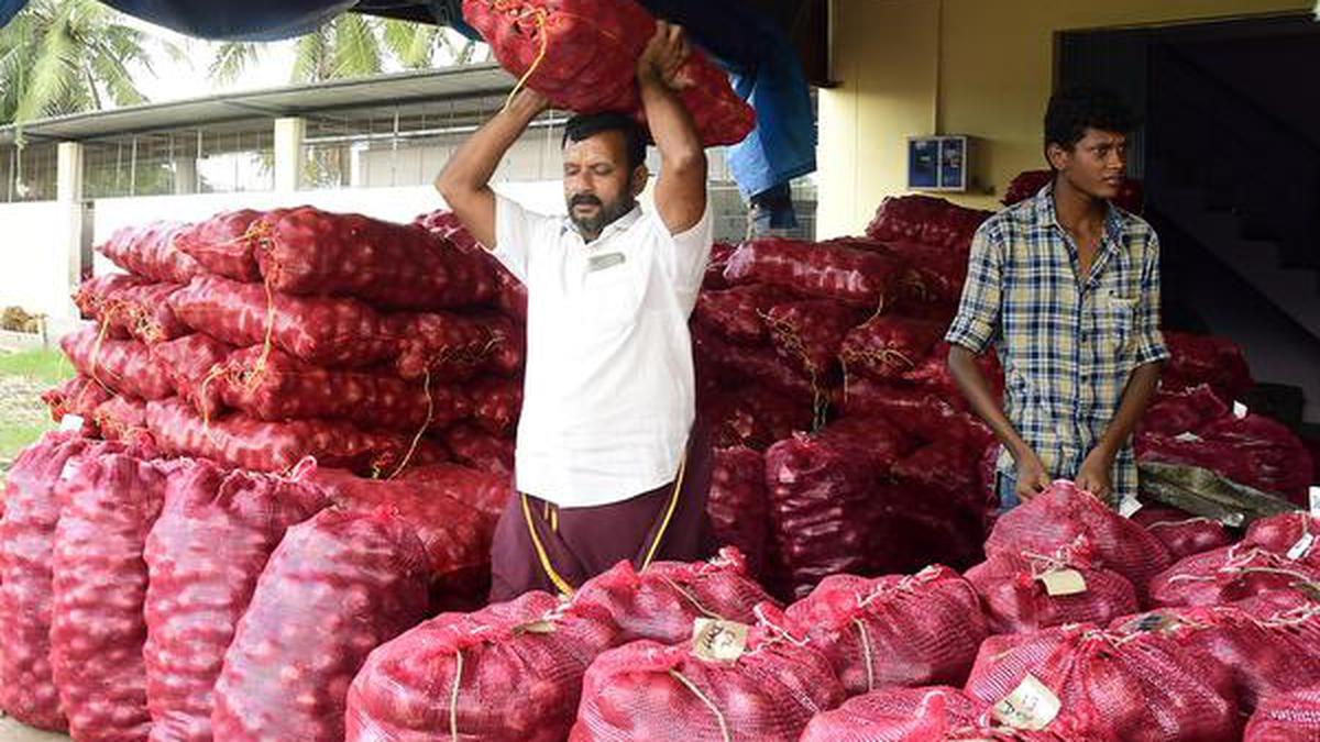 Imported onions arrive in Tiruchi The Hindu