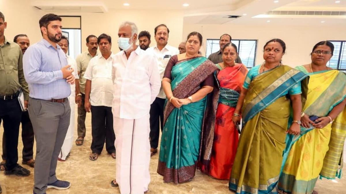 Minister inspects Chennai Corporation projects in Harbour constituency