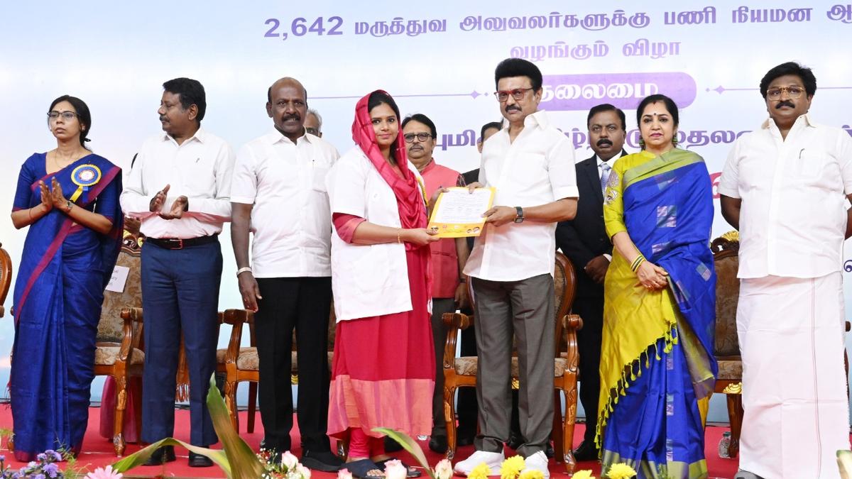 Focus on people’s welfare, govt. will ensure yours: T.N. CM Stalin to newly recruited medical officers