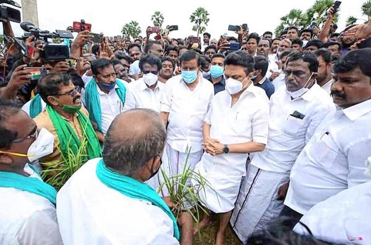 Stalin demands relief for farmers - The Hindu