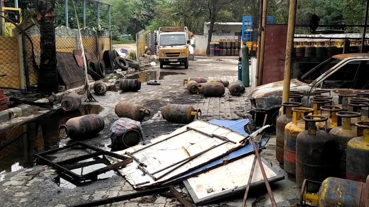 Police begin inquiry into Oragadam gas cylinder godown fire The Hindu