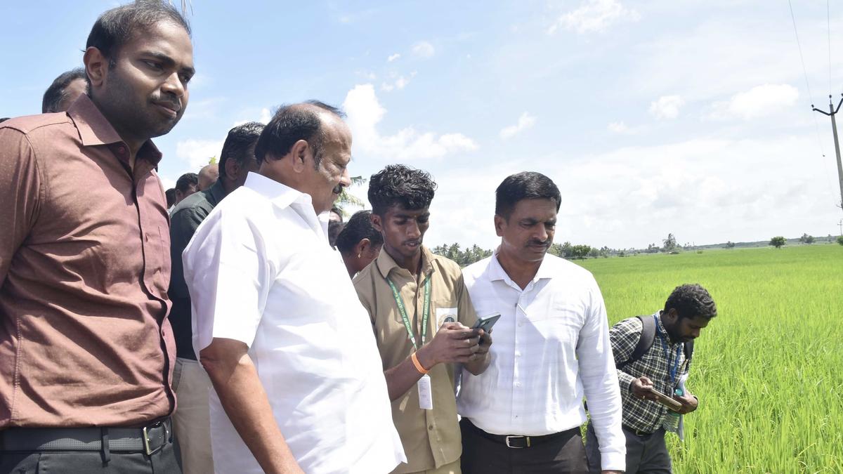 Minister inaugurates digital crop survey in Cuddalore