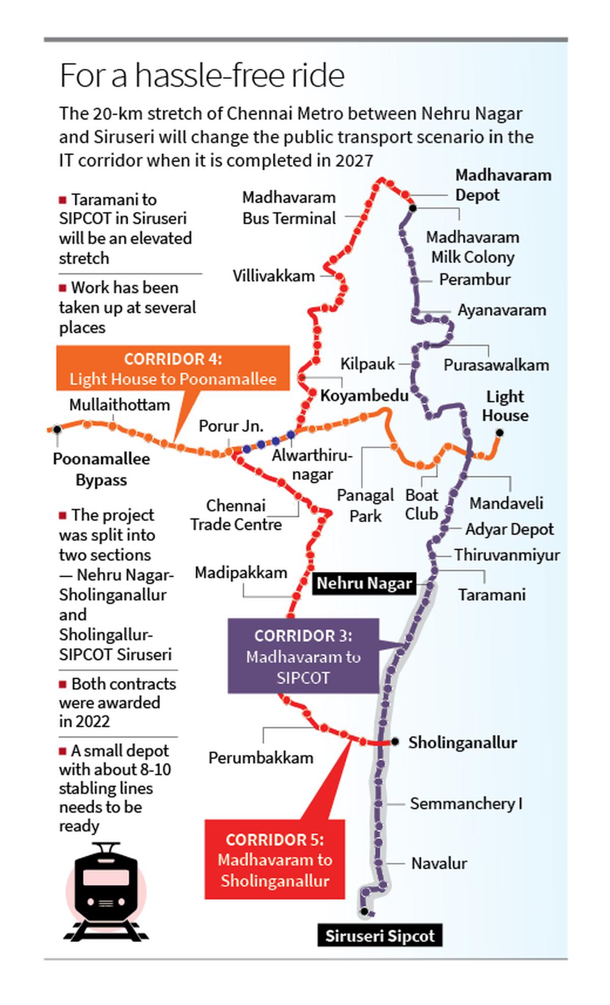 Here Is Chennai Metro Map Chennai Metro Train Route Map Metro Map My ...