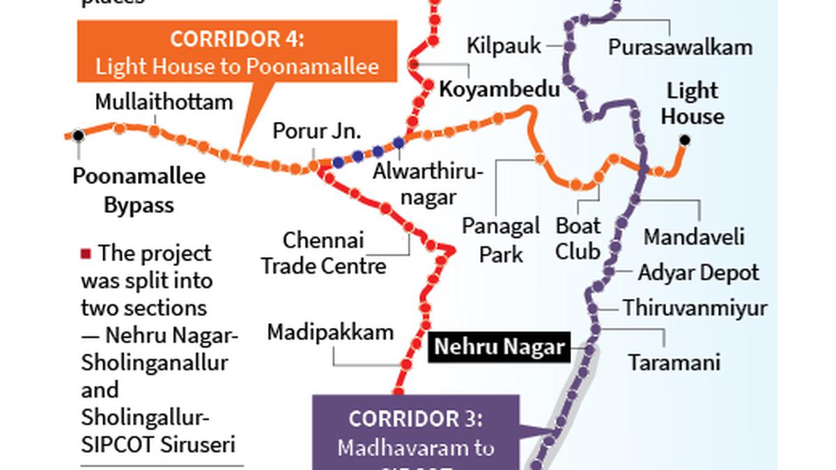Chennai Metro Rail plans to start train services along IT Corridor by 2027
