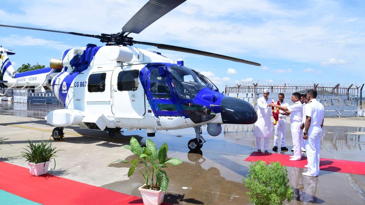 Advanced Light Helicopter Mk-III inducted in to Coast Guard Region East