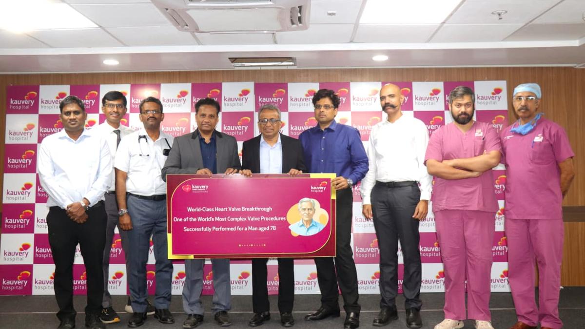 Doctors at Chennai hospital perform complex procedure on 78-year-old man with failing heart valve