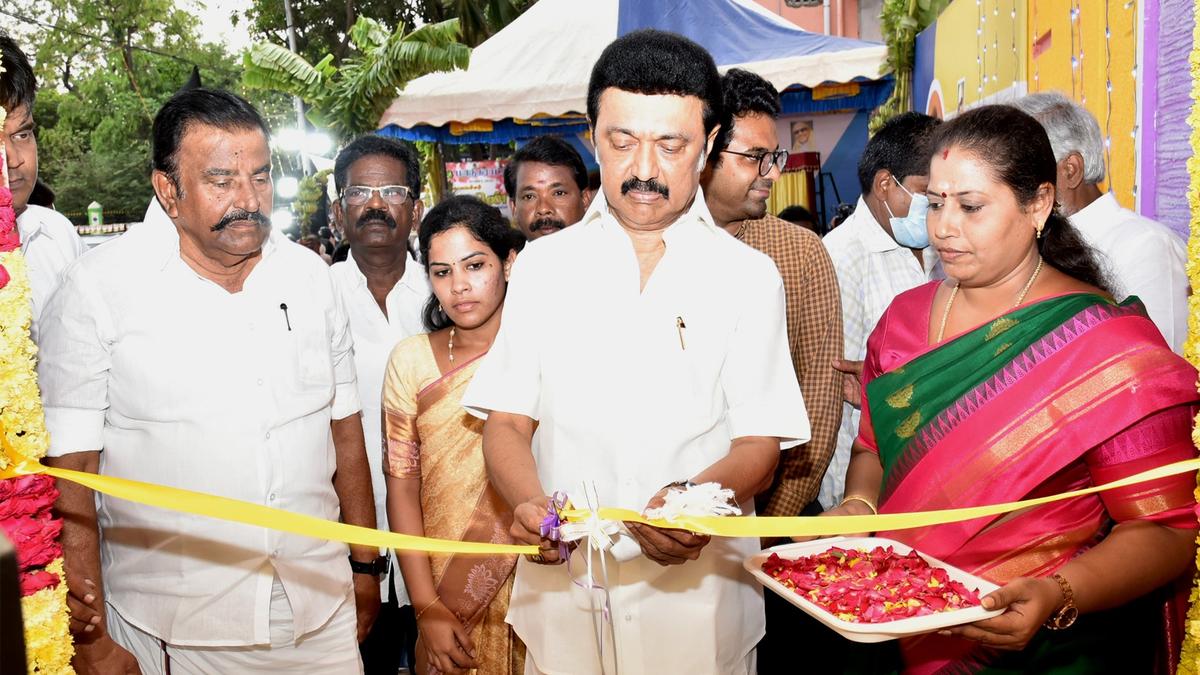CM inaugurates a slew of projects in Kolathur The Hindu