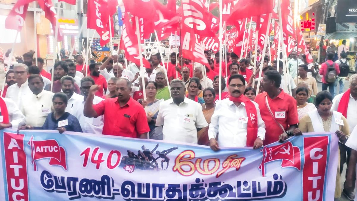 Rally, public meeting mark May Day celebrations in Puducherry