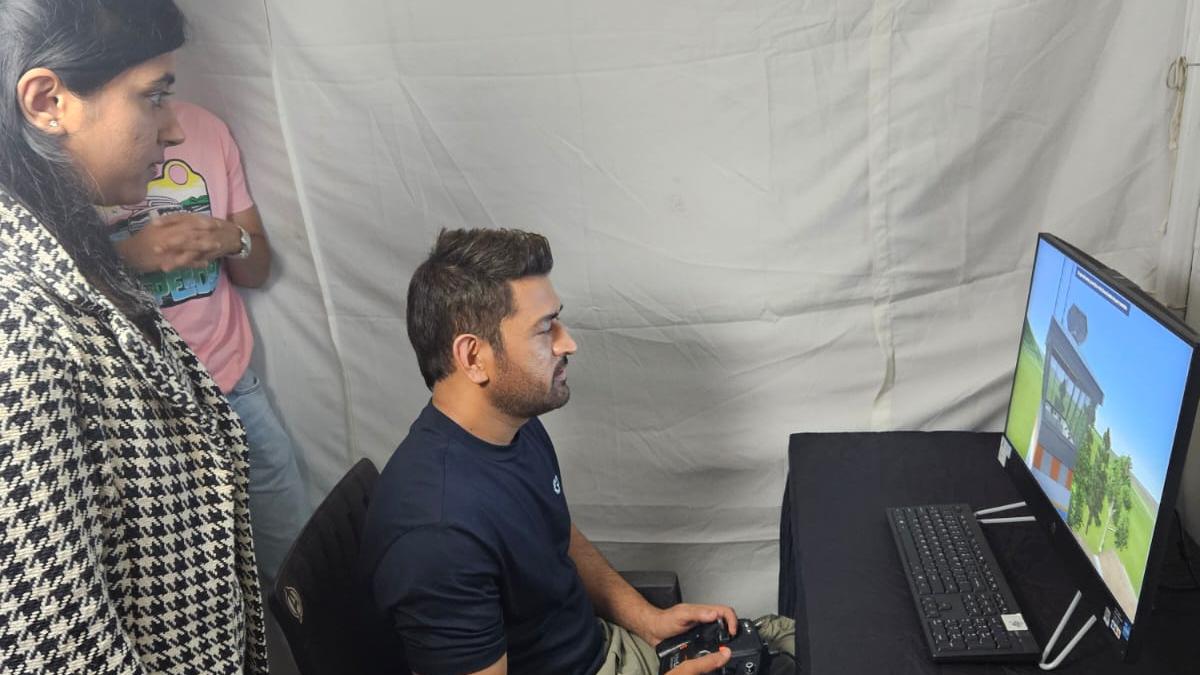 M.S. Dhoni earns drone pilot certification from Chennai’s Garuda Aerospace