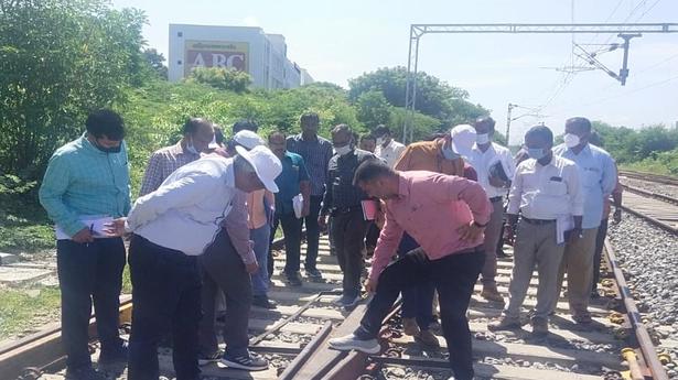 Inspection of Dindigul - Palani electrified railway line underway