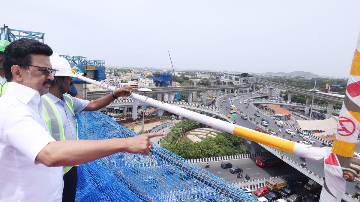 Construction of CMRL’s viaduct at Alandur to be completed by December this year