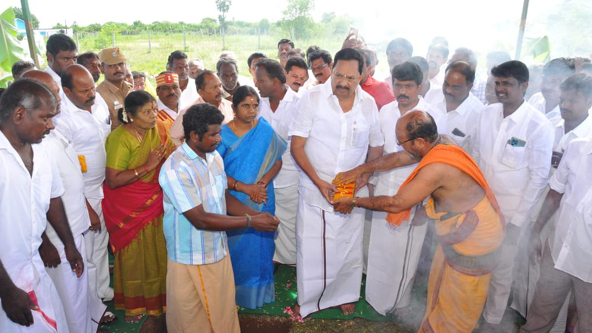 Work on new PHC in Kavanur village near Arcot town begins