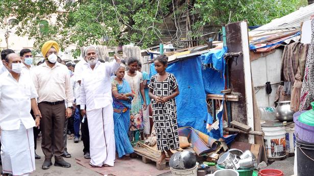Ministers inspect possible sites for relocating 1,500 families in Royapuram zone
