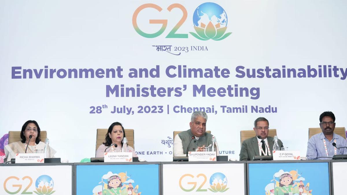 G20 environment meeting ends without an agreement on climate change; outcome document stresses on sustainable blue economy