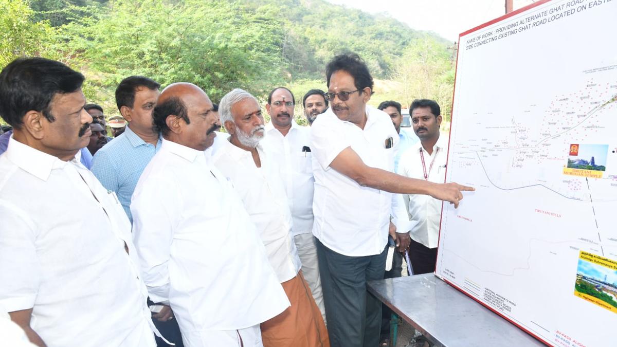 Work on new road for Tiruttani hill temple to be completed by year end: E. V. Velu