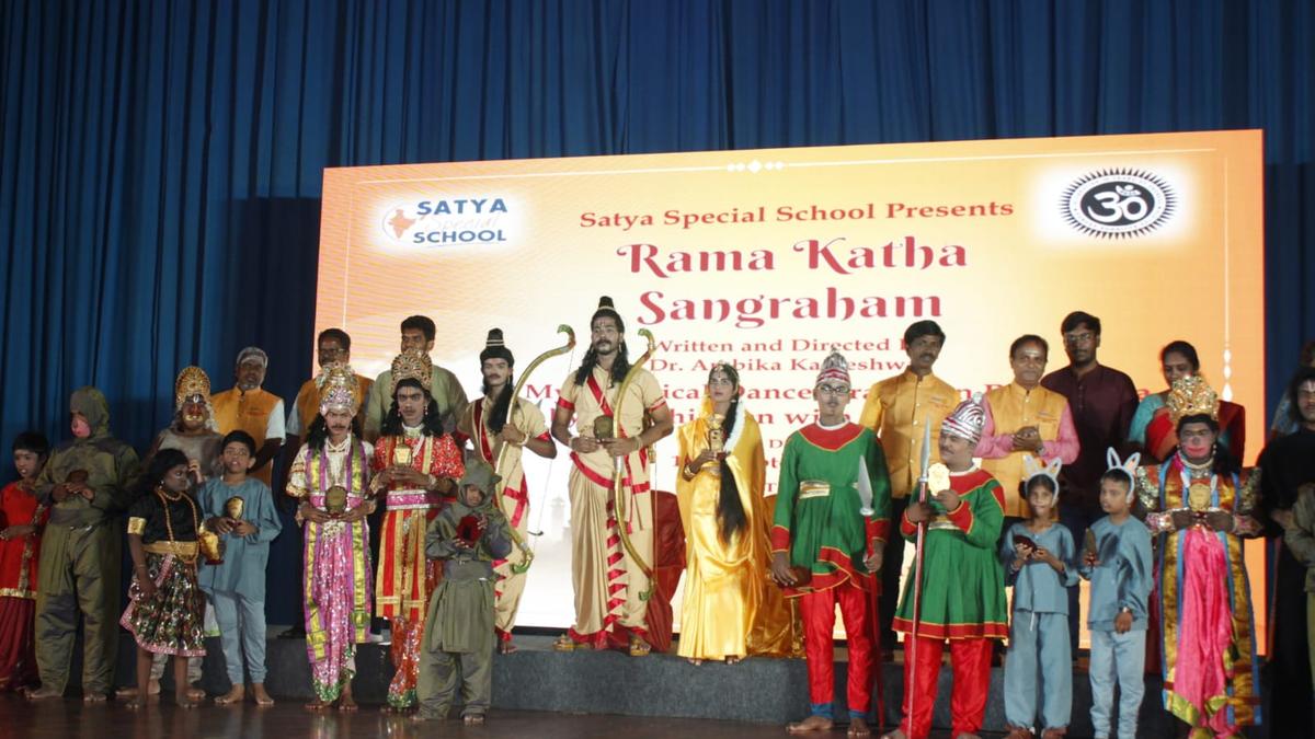 Children with special needs perform dance-drama on the Ramayana