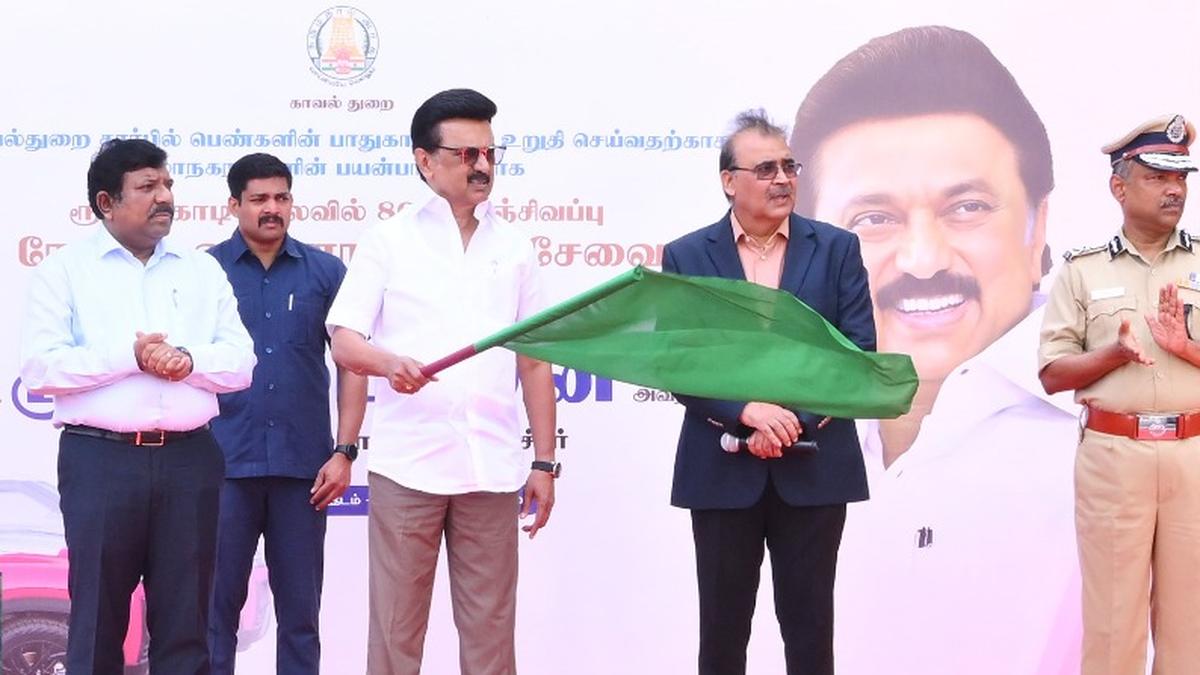 T.N. CM Stalin flags off 80 pink patrol vehicles to strengthen women’s safety in urban areas