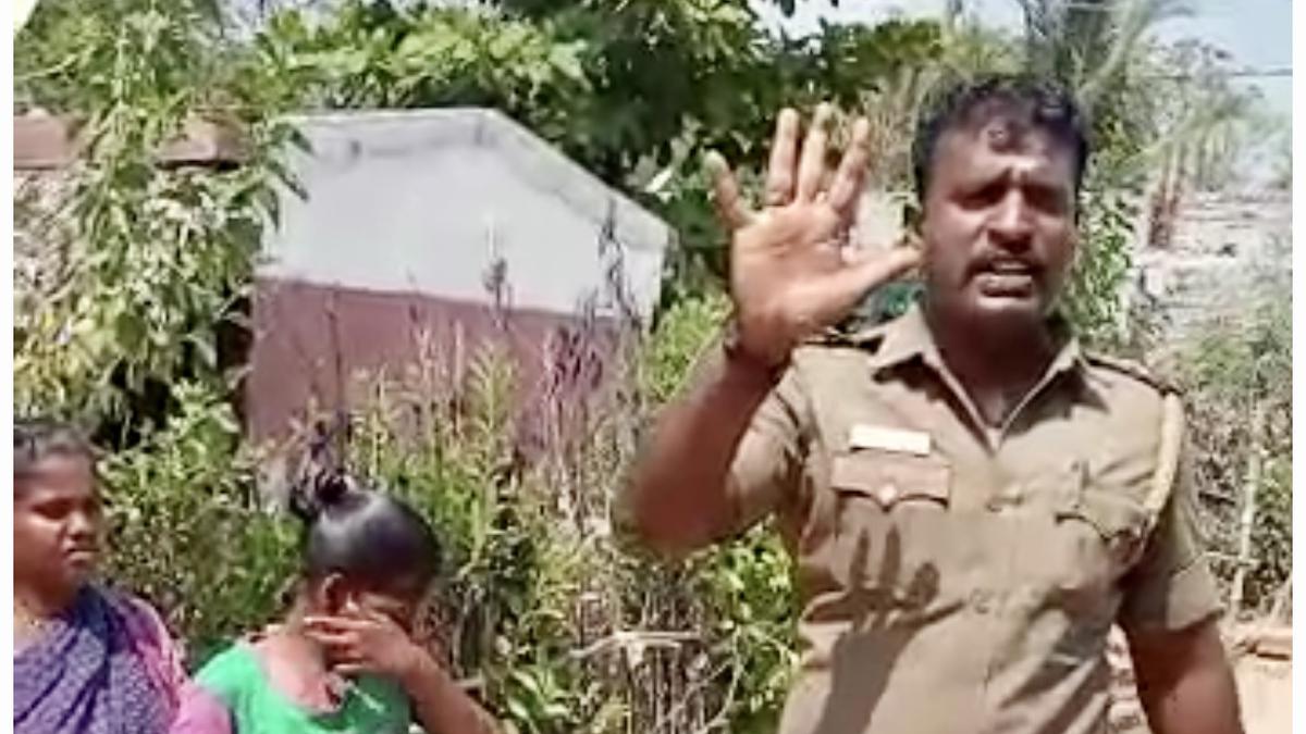 Sub-inspector takes to the streets of village in Tiruvallur, asks parents to send their wards to school