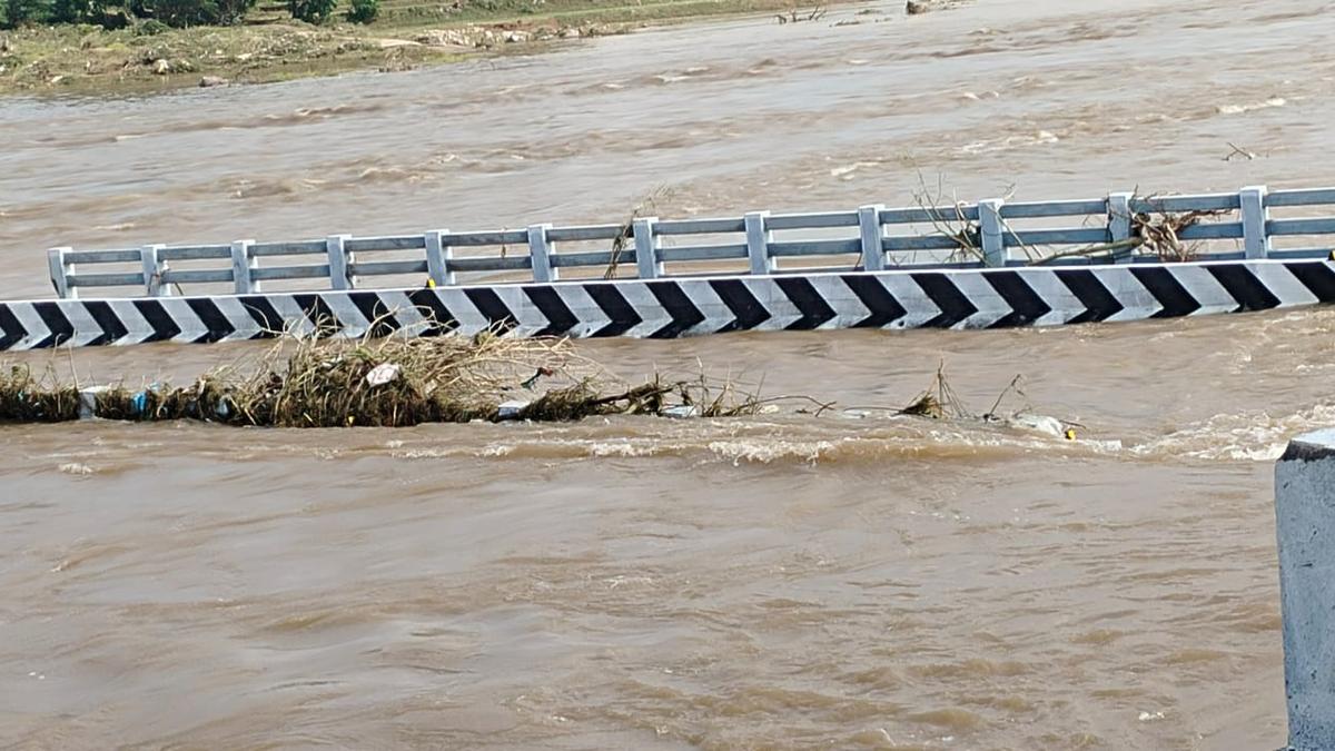 Cyclone Fengal: Bridge opened in September washed away in floods in Tiruvannamalai