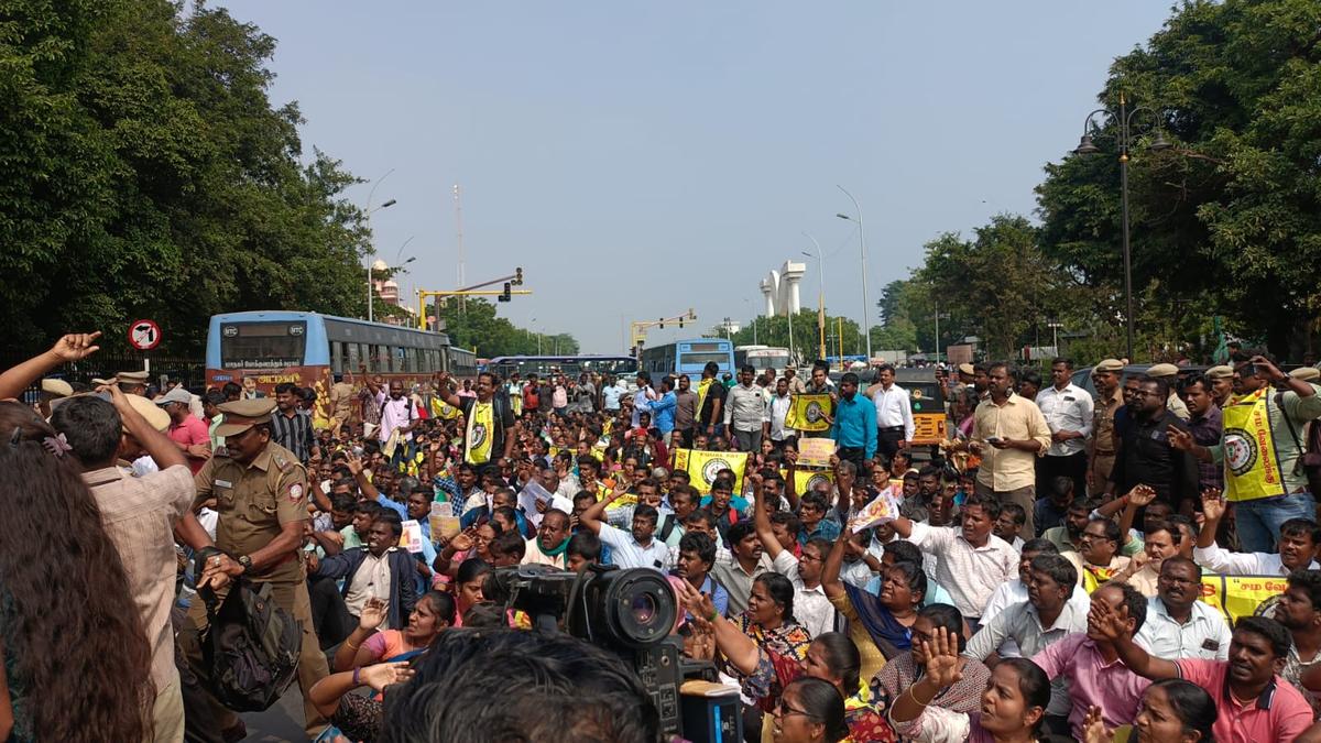 Teachers demanding equal pay for equal work detained again in Chennai