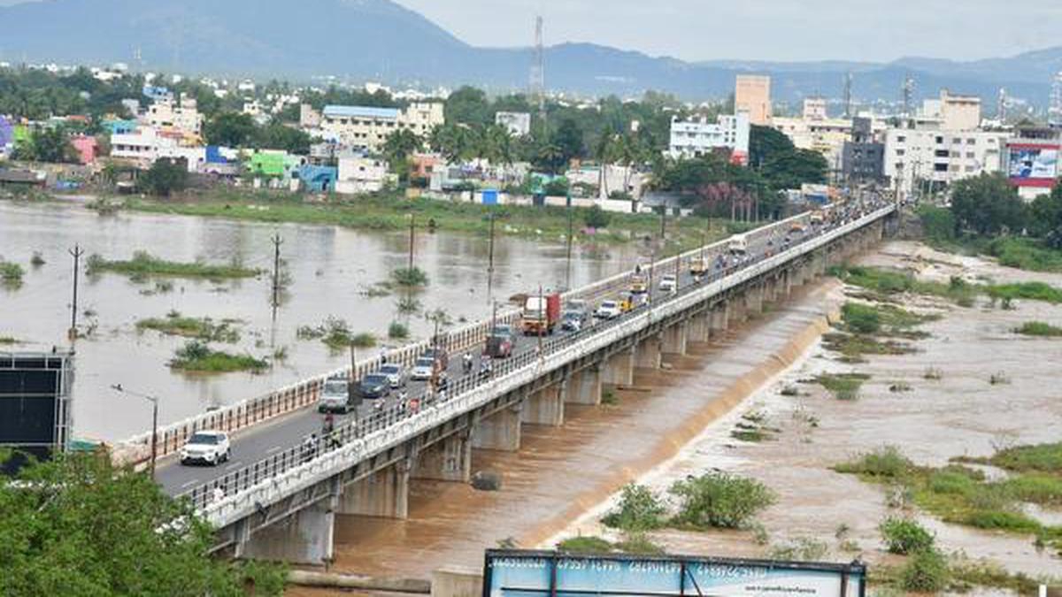 Palar river in Vellore flows again, after three years The Hindu